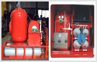 Powder Extinguishing SystemCapacity: 150kg ~ 1000kgMid ship or Rear ship 